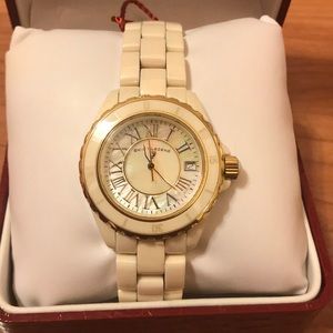 Swiss Legend Karamica Beige Cermaic Watch